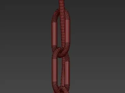Conne 5 wrought iron candle chandelier 3D model