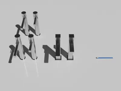 Bathroom Accessories Collection  Low-poly 3D model