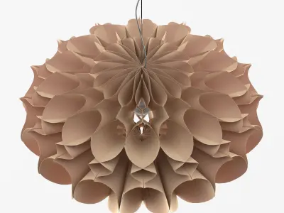 Paper Chandelier 3D model