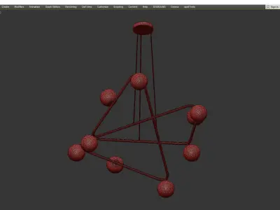 Curve Brass Low-poly 3D model