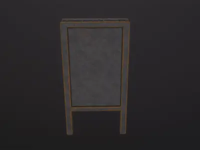 Floor sign 3D Model Low-poly 3D model