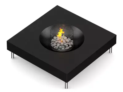 Table Gas Fireplace 2 3D model
