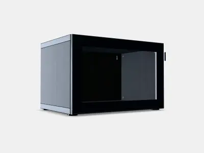 BESTA Shelf unit with glass door 7 Low-poly 3D model