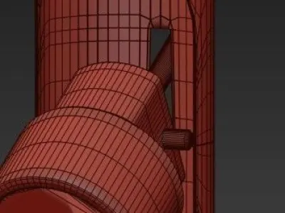 CALABRONE Adjustable floor lamp 3D model