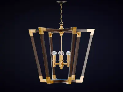 Bastian Large Lantern Low-poly 3D model