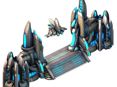 Space Station - City Gate 02 3D model