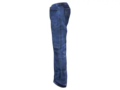 Straight Cut Regular Denims or Pants Low-poly 3D model