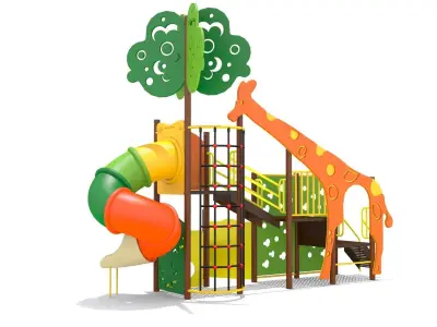 Jungle Playground Low-poly 3D model