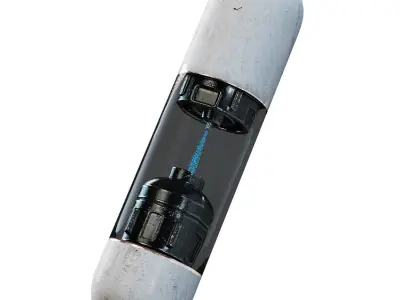 Sci Fi Lab Tube Low-poly 3D model