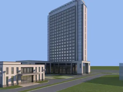 Office building 3D model 440
