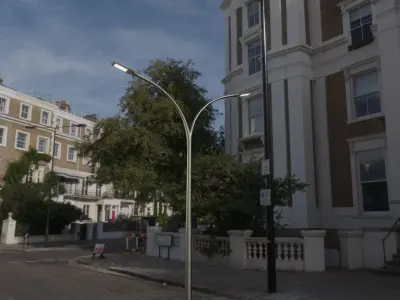 Street Light 12 version 10 6m with pole 4 Low-poly 3D model