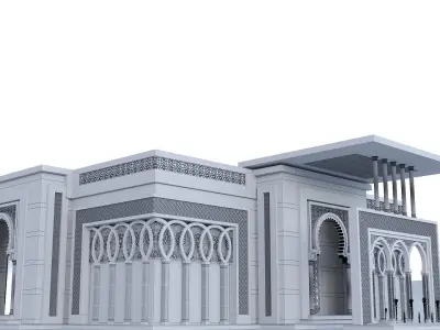 Islamic moslem teahouse 3D model
