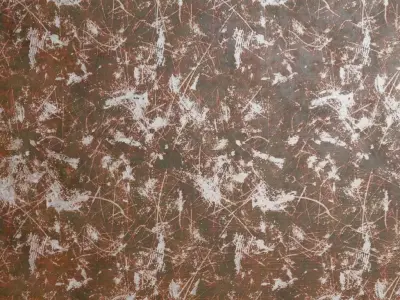 Dirty Painted Orange Metal Surface PBR Seamless Texture