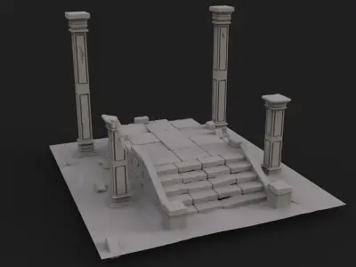 Old ruin 3D model purchase