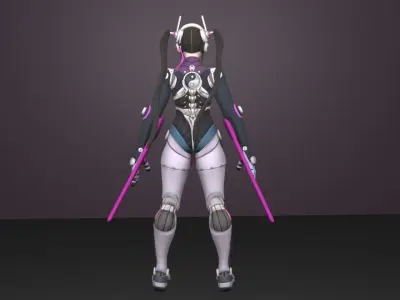 mecha juri 3D model