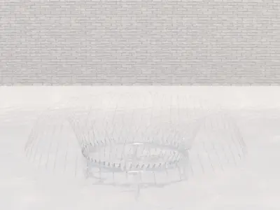 Lumion fountain - animated Low-poly 3D model