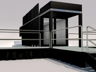 Mobile Event Trailer 3D model