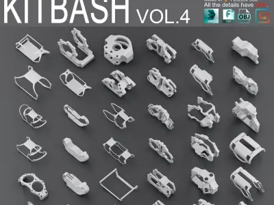 Hard Surface KitBash Volume 4 3D model