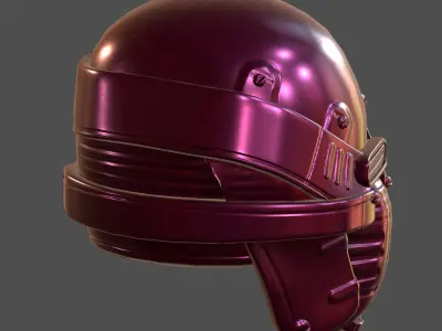 Helmet  pollution ball shaped Low-poly 3D model Low-poly 3D model