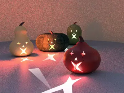 Pumpkin light Clowny 3D print model