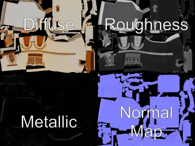 Traditional Mediterranean Building Model Pack Low-poly 3D model