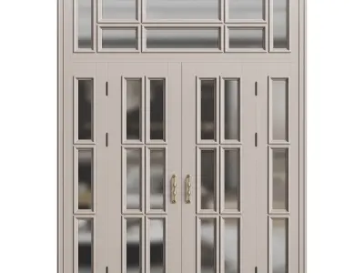 Modern entrance door 19 3D model