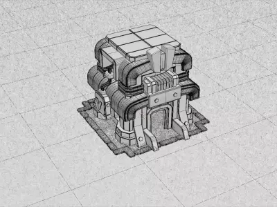 Clash Of Clans Low-poly 3D model