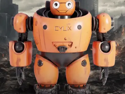 Steampunk Robot 3D model