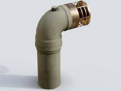 Roof Vent 25 Low-poly 3D model