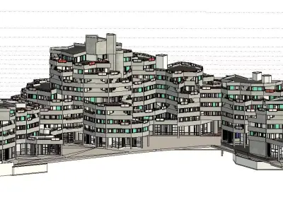 LIEGAT BUILDING IVRY SUR SEINE 3D MODEL GHAILLOUSTET 3D model