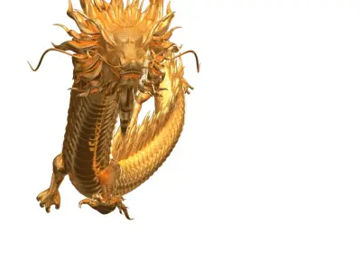  Gold Dragon rigged V3 HD 