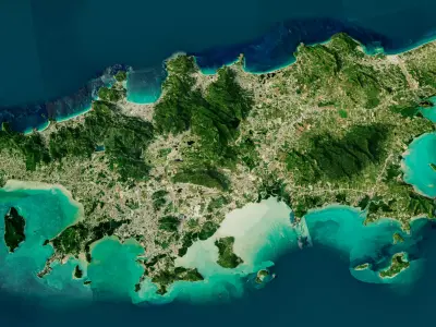 phuket island full 3d model terrain 3D model