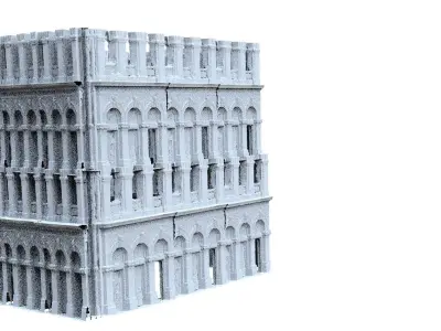 Rome style theatre Taller 3D model