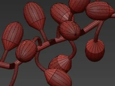 Lotus Chandelier Horizontal 3D model