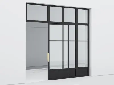 Aluminium door 300 3D model