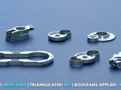 Factory Greeble Kitbash Pack 2 3D model