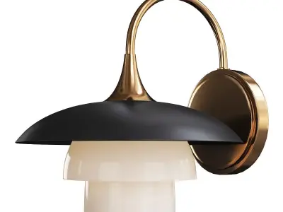 Barron Sconce Low-poly 3D model