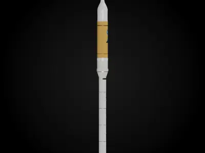 Ares I rocket 3D model