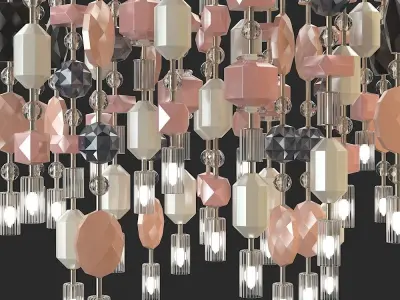 Abstract chandelier 3D model