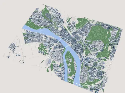 Umea City Sweden 3D model