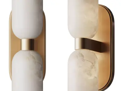 Aurind Double Bath Sconce 3D model