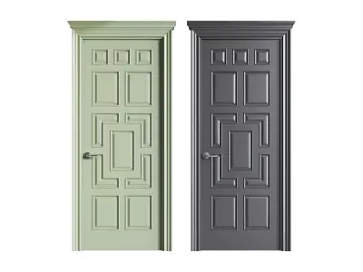 Modern entrance door 61 3D model