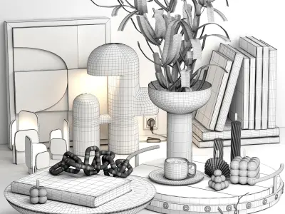 Decorative set 03 3D model