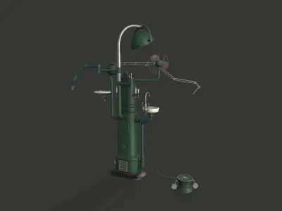 Rathbone Dental Unit Low-poly 3D model