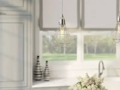 Colbourne Light Single Bell Pendant - 2 Colour 3D model