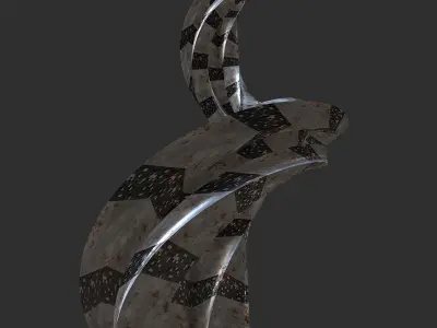 Sci fi Tower Post Apocalyptic 3D model