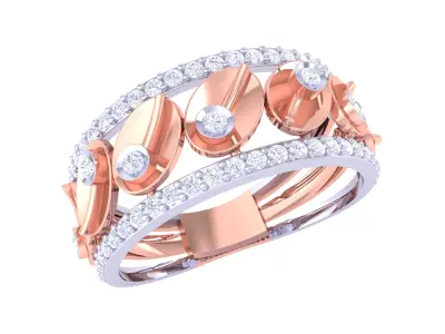 Women Ring  Render 3dm STL OBJ FBX Details 3D print model 146