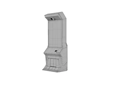 Kiosk football sports 3D model