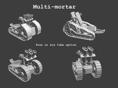 Renault Pattern Multi-mortar  3D print model