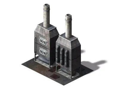 Future World - Industrial Area 06 3D model